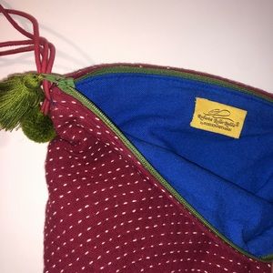 Roberta Roller Rabbit wristlet pouch